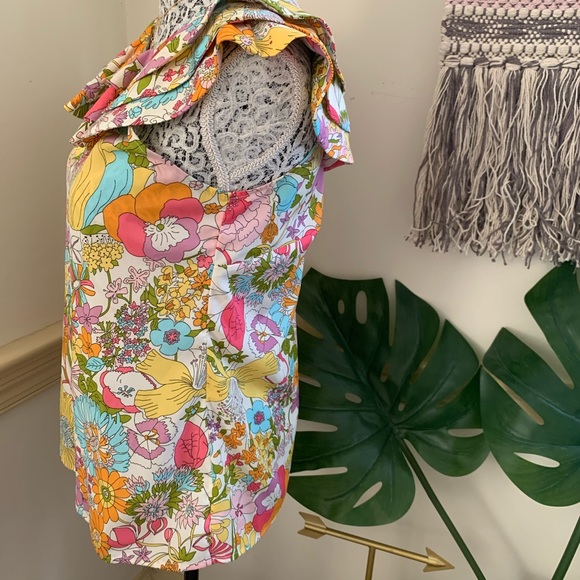 Retro Sleeveless Liberty of London Tank Top SZ S - Picture 8 of 13